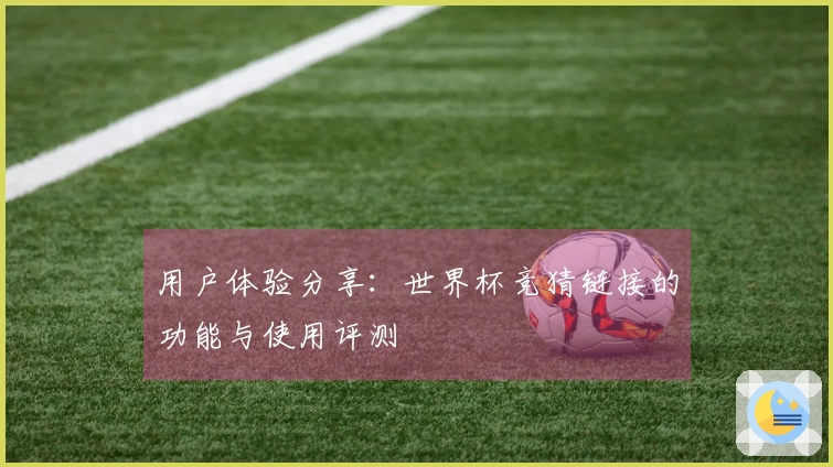 用户体验分享：世界杯竞猜链接的功能与使用评测